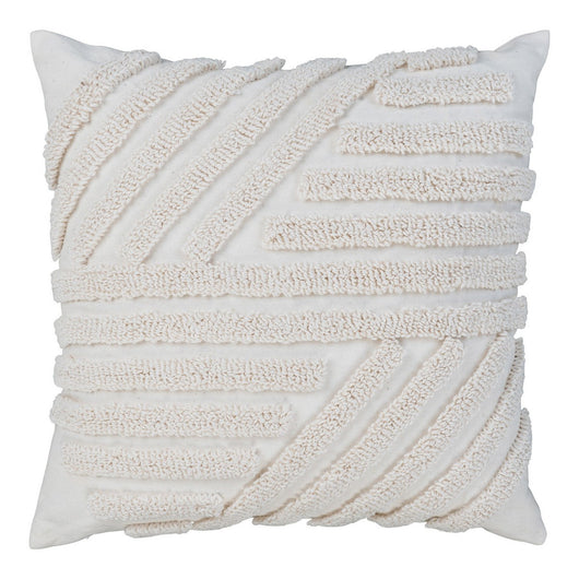 Cuscino Decorativo Albany, Bianco, Cotone, 45x45x1 cm, Seven Design
