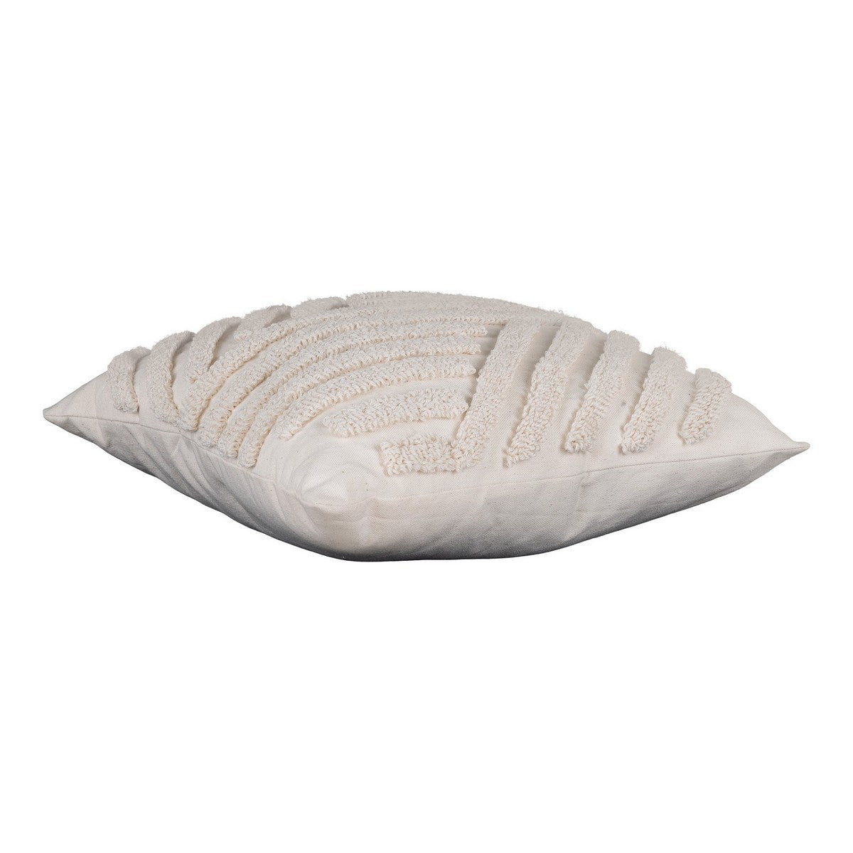 Cuscino Decorativo Albany, Bianco, Cotone, 45x45x1 cm, Seven Design