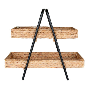 Vassoio Alfaro, Marrone, Giacinto d'Acqua, 23x42x43,5 cm, Seven Design