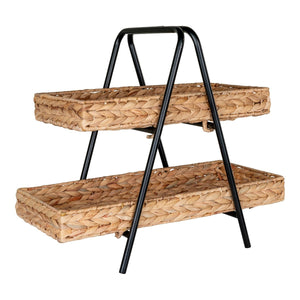 Vassoio Alfaro, Marrone, Giacinto d'Acqua, 23x42x43,5 cm, Seven Design