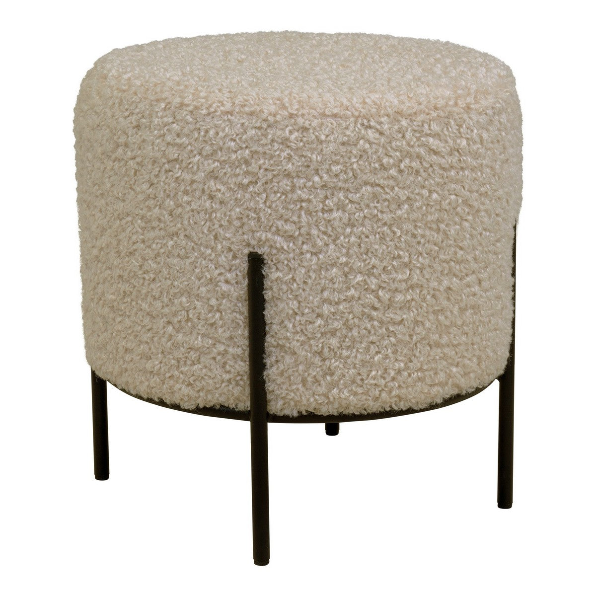 Pouf Alford, Beige, Poliestere, 35,5x35,5x37 cm, Seven Design