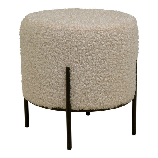 Pouf Alford, Beige, Poliestere, 35,5x35,5x37 cm, Seven Design