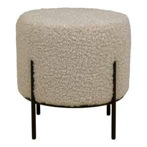 Pouf Alford, Beige, Poliestere, 35,5x35,5x37 cm, Seven Design