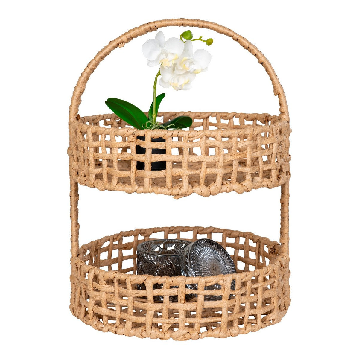 Vassoio Anadia, Marrone, Carta, 29x29x39 cm, Seven Design