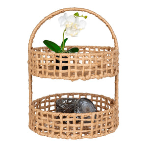 Vassoio Anadia, Marrone, Carta, 29x29x39 cm, Seven Design