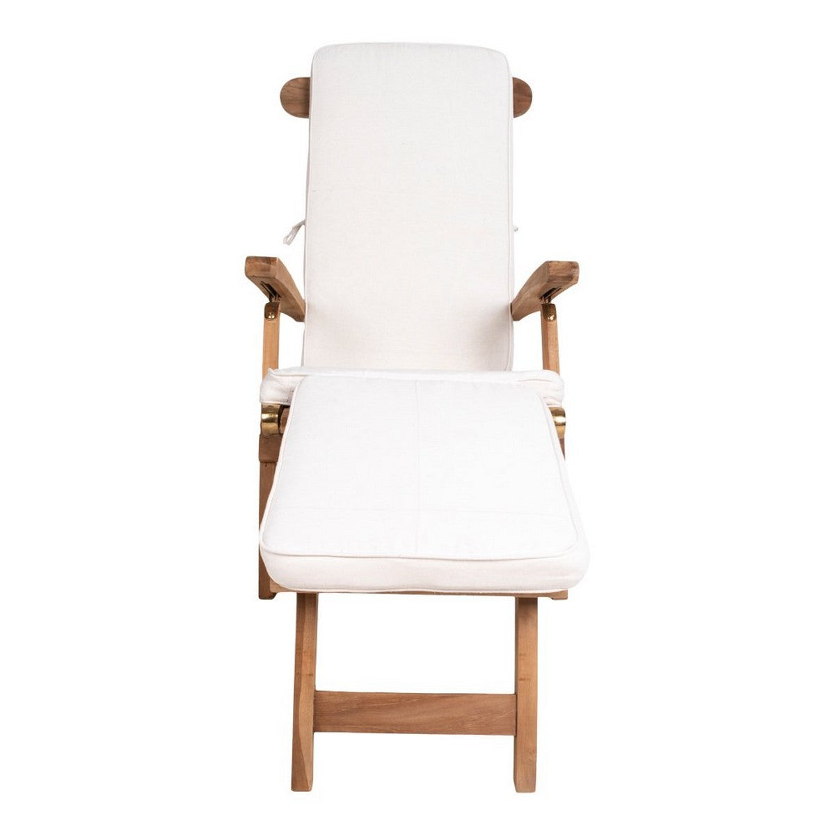 Cuscino per Sdraio Arrecife, Bianco, Cotone, 197x55x5 cm, Seven Design