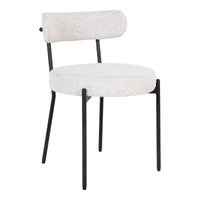Set di 2 Sedie Badalona, Bianco, Poliestere, 49,5x47x72,5 cm, Seven Design
