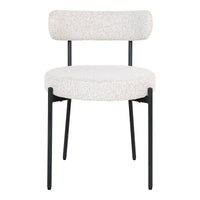 Set di 2 Sedie Badalona, Bianco, Poliestere, 49,5x47x72,5 cm, Seven Design