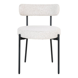 Set di 2 Sedie Badalona, Bianco, Poliestere, 49,5x47x72,5 cm, Seven Design