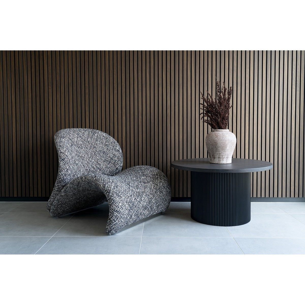 Tavolino Boavista, Marrone Scuro, MDF, 80x80x45 cm, Seven Design