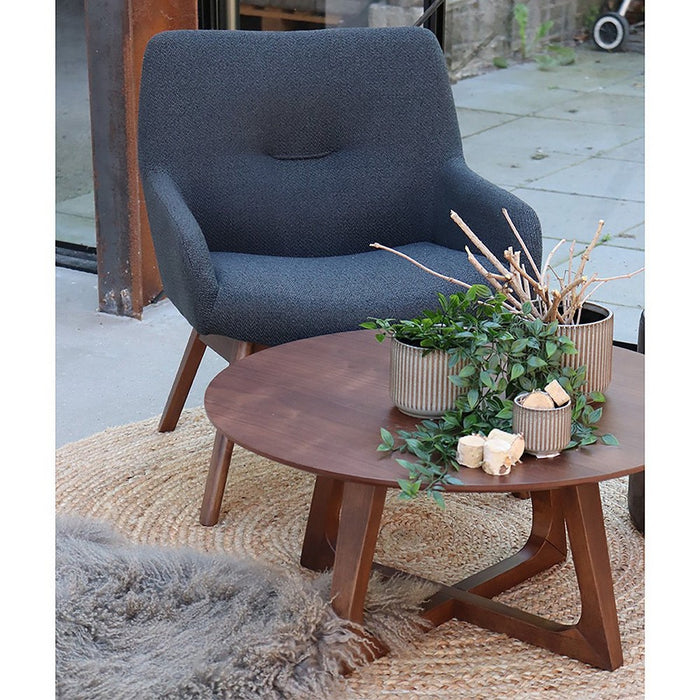 Tappeto Rotondo Bombay, Marrone, Juta, 150x150x1 cm, Seven Design