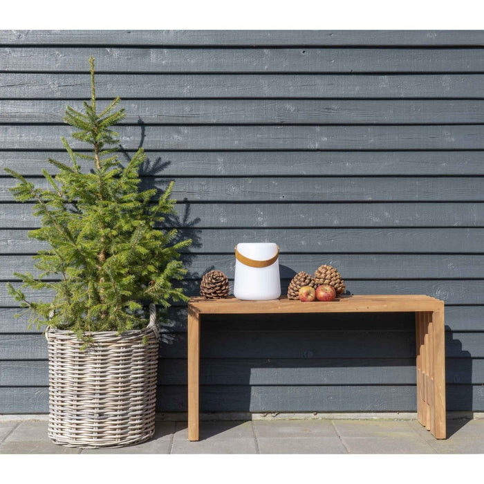 Lampada da Esterno Ricaricabile Bristol, Bianco, Plastica, 17x17x21 cm, Seven Design