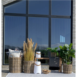 Lampada da Esterno Ricaricabile Bristol, Bianco, Plastica, 17x17x21 cm, Seven Design