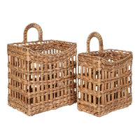 Set di 2 Cesti Portaoggetti Cala, Marrone, Giacinto d'Acqua, 20x30x42 cm, Seven Design