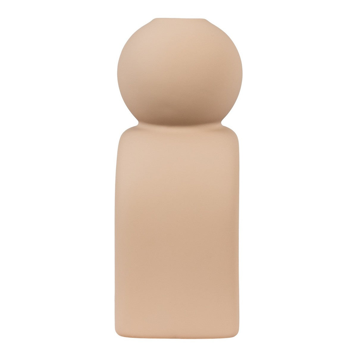 Portacandela Candle, Marrone, Gres, 6,5x10,5x17 cm, Seven Design