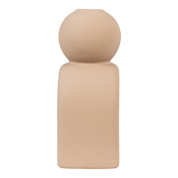 Portacandela Candle, Marrone, Gres, 6,5x10,5x17 cm, Seven Design