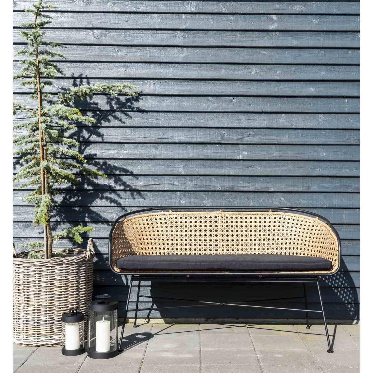 Set di 4 Cesti Portaoggetti Caor, Marrone, Rattan, 50x50x258 cm, Seven Design