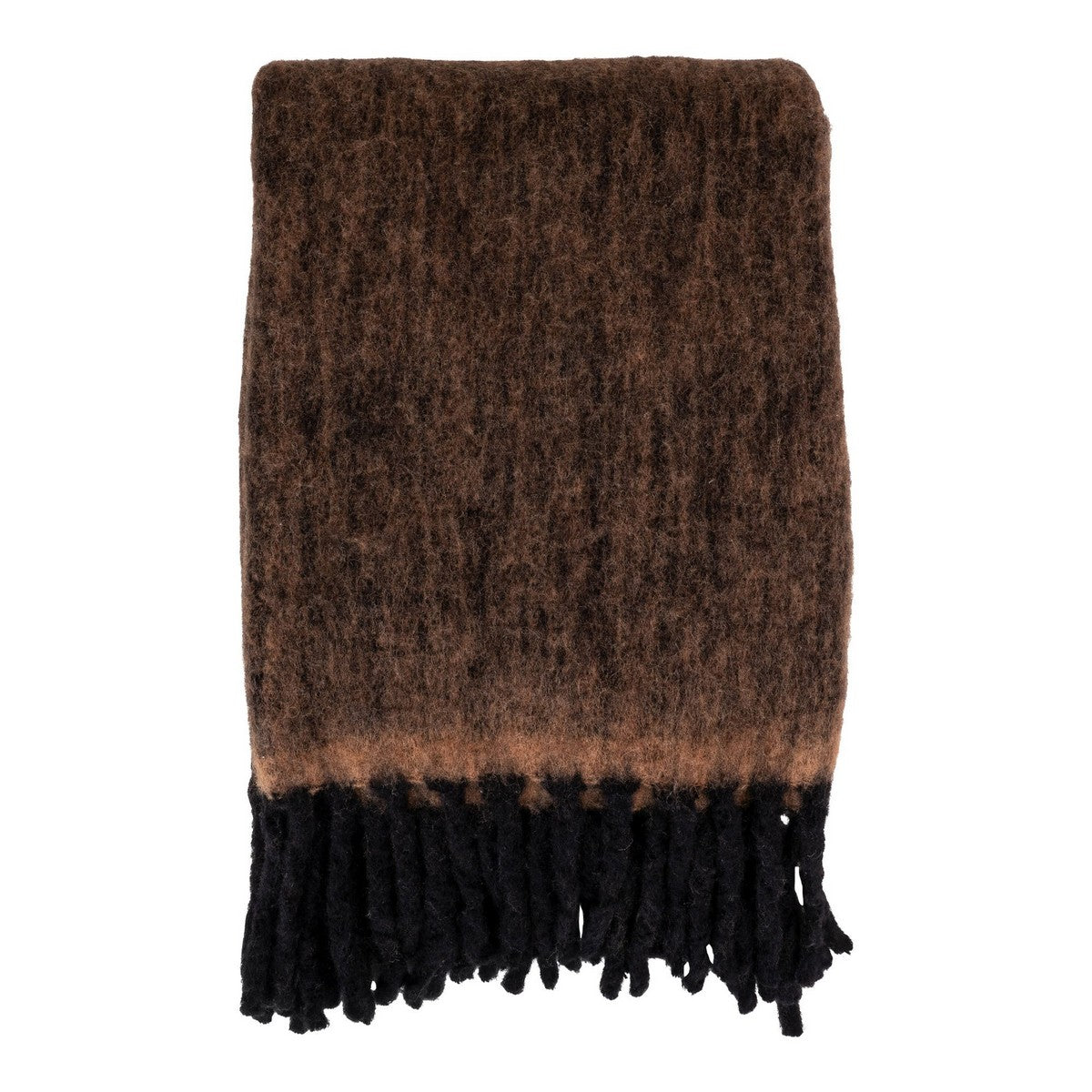 Plaid Carmel, Marrone, Lana, 170x130x0,5 cm, Seven Design