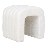 Pouf Colma, Bianco, Poliestere, 35x41x36,5 cm, Seven Design