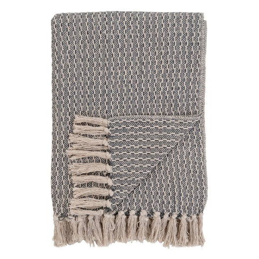 Plaid Cort, Grigio, Cotone, 160x130x1 cm, Seven Design