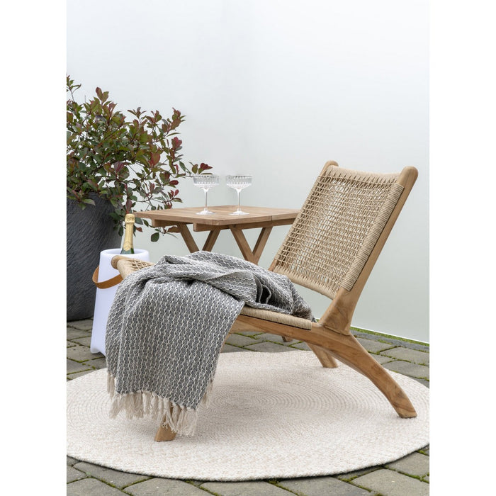 Plaid Cort, Grigio, Cotone, 160x130x1 cm, Seven Design