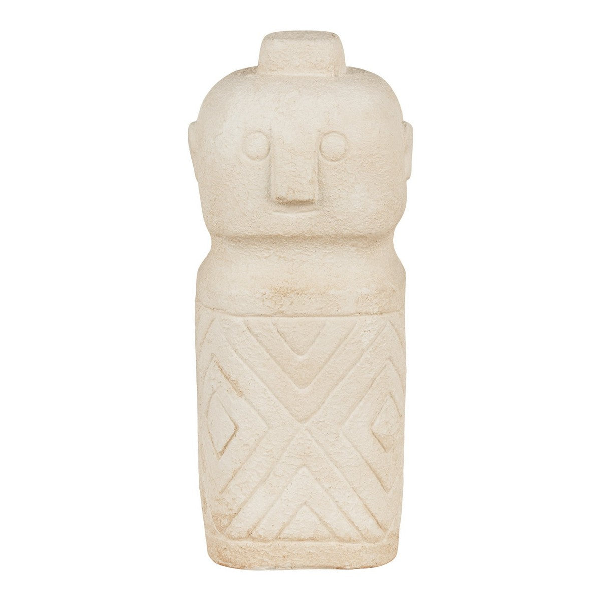 Vaso Decorativo Decoration, Beige, Ceramica, 6,5x6,5x15 cm, Seven Design