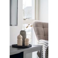 Vaso Decorativo Decoration, Beige, Ceramica, 6,5x6,5x15 cm, Seven Design