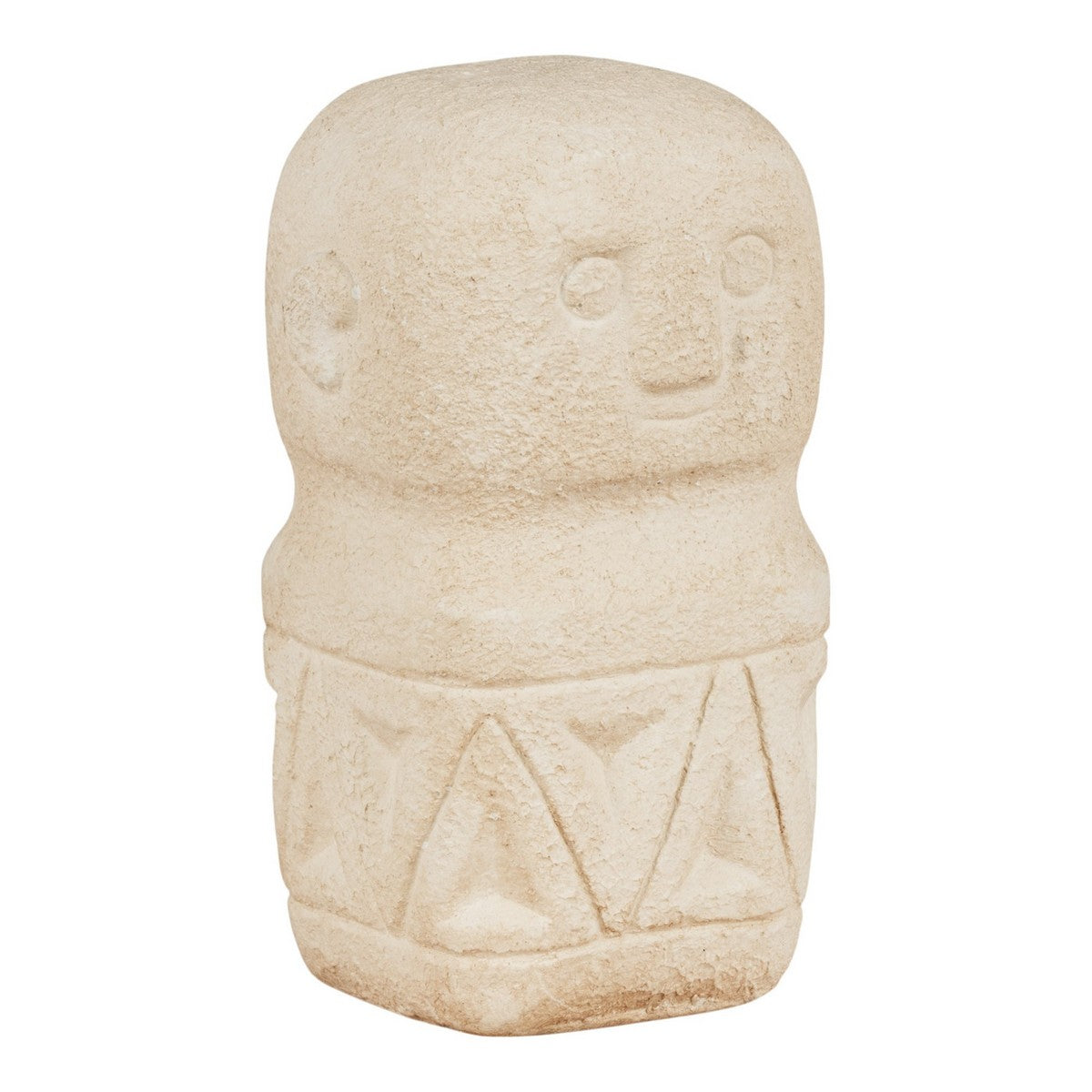 Vaso Decorativo Decoration, Beige, Ceramica, 5,5x5,5x10 cm, Seven Design