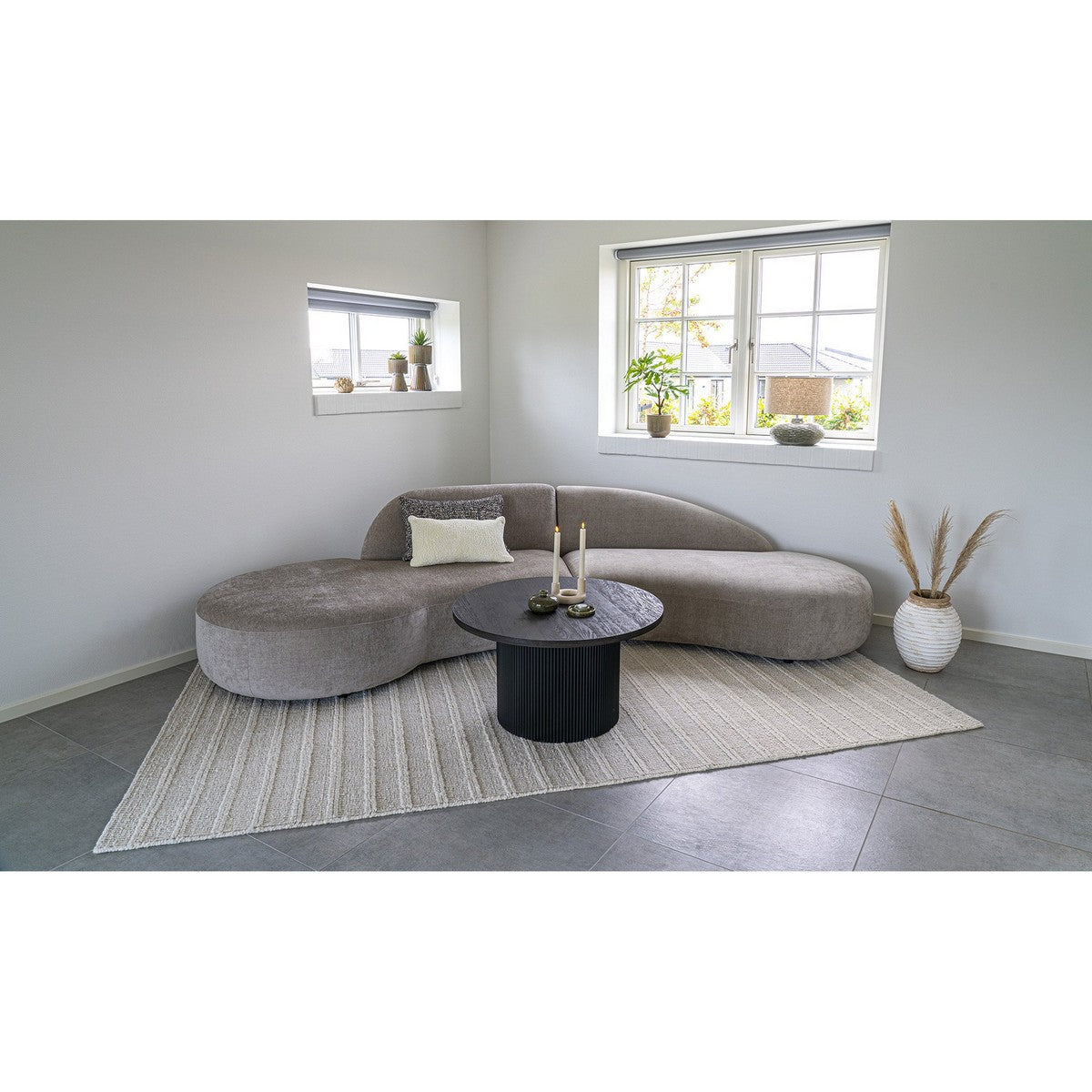 Tappeto Rettangolare Dehli, Beige, Lana, 230x160x1 cm, Seven Design