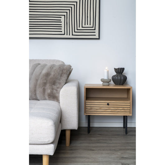 Cuscino Decorativo Galena, Grigio, Poliestere, 45x45x2 cm, Seven Design