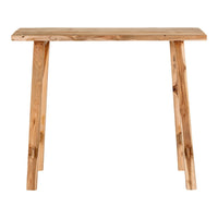 Tavolo Consolle Girona, Marrone, Legno, 90x30x80 cm, Seven Design