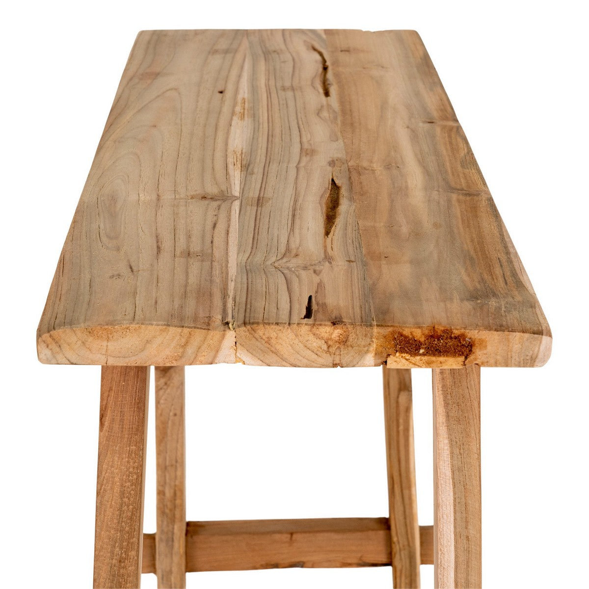Tavolo Consolle Girona, Marrone, Legno, 90x30x80 cm, Seven Design
