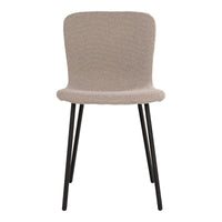 Set di 2 Sedie Halden, Beige, Poliestere, 52,5x44,5x81,2 cm, Seven Design