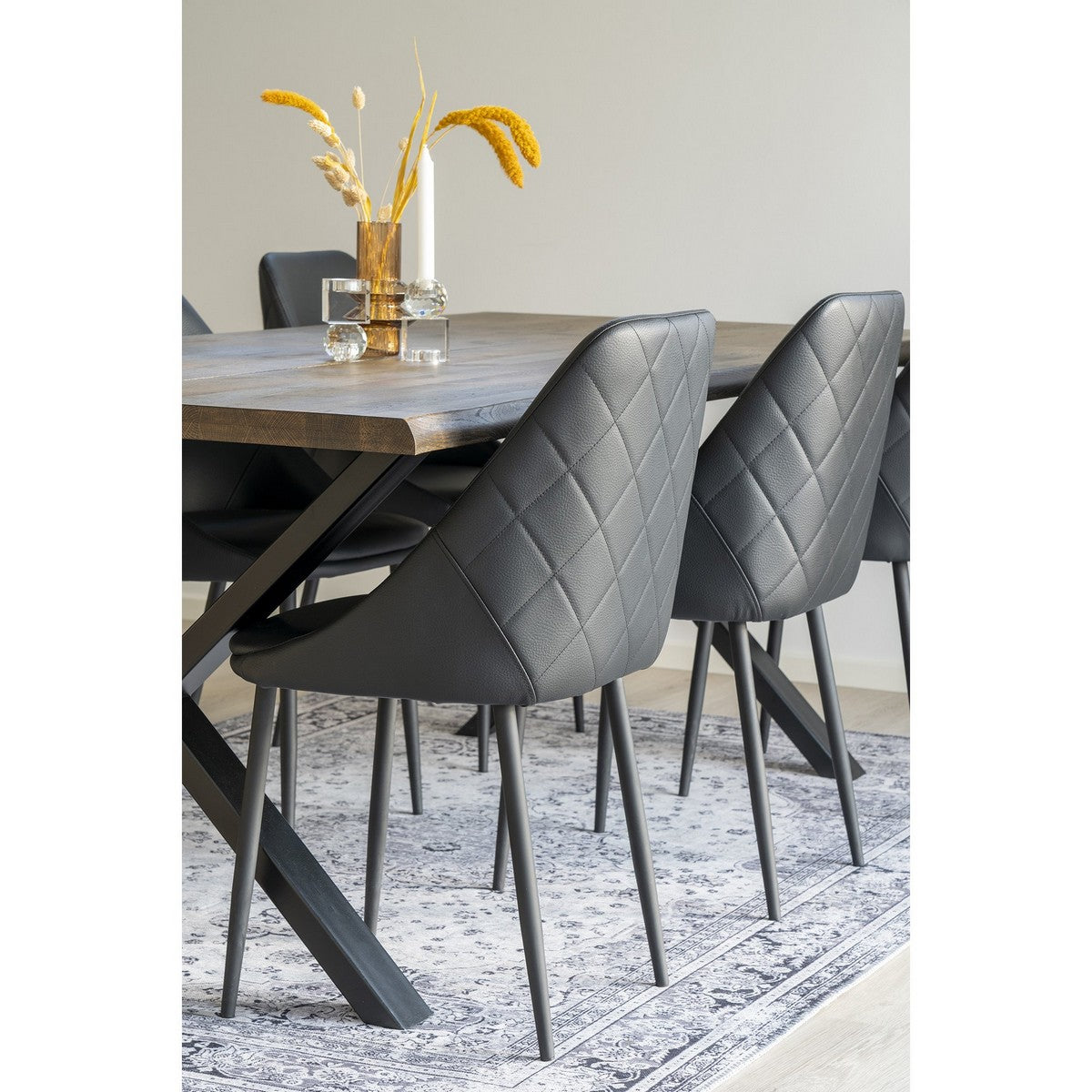 Tappeto Rettangolare Havana, Grigio, Polistirene Cinigliato, 230x160x1 cm, Seven Design