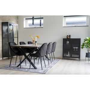 Tappeto Rettangolare Havana, Grigio, Polistirene Cinigliato, 230x160x1 cm, Seven Design