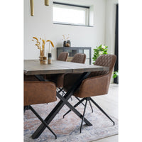 Tappeto Rettangolare Havana, Arancione, Polistirene Cinigliato, 230x160x1 cm, Seven Design