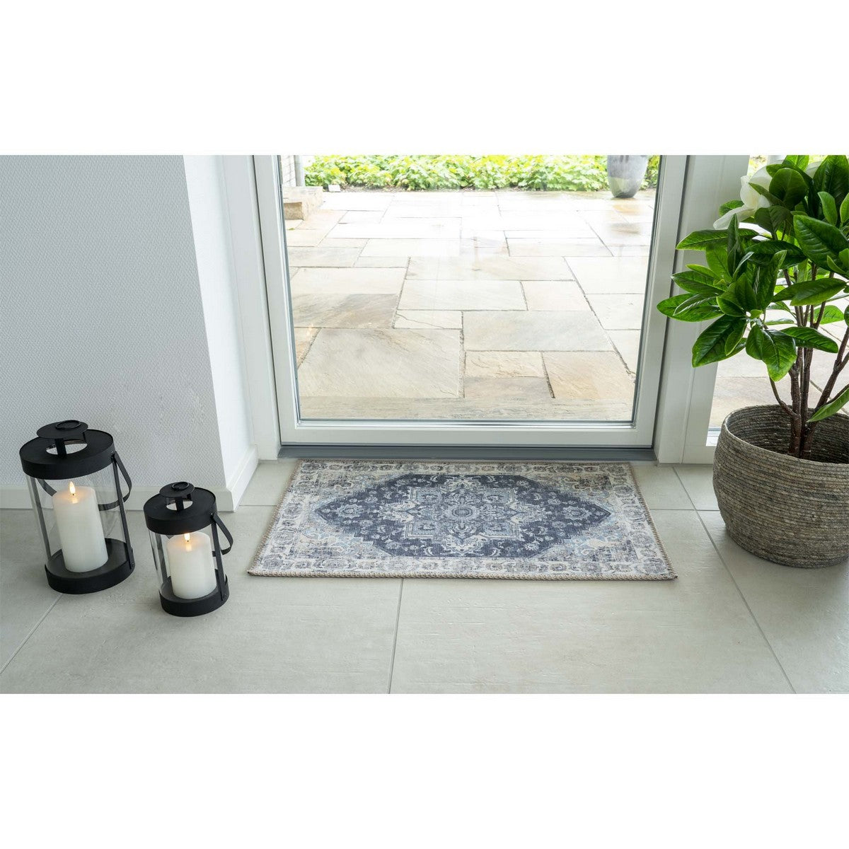 Zerbino Havana, Blu, Polistirene Cinigliato, 80x50x1 cm, Seven Design