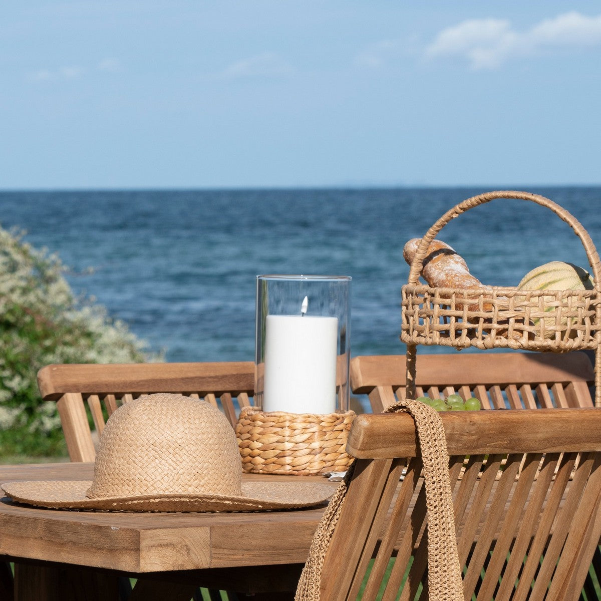 Portacandela Hurricane, Marrone, Giacinto d'Acqua, 19,5x19,5x26 cm, EPIKASA