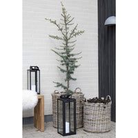 Set di 2 Cesti Portaoggetti Indo, Marrone, Rattan, 50x50x58 cm, Seven Design