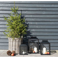 Set di 2 Cesti Portaoggetti Indo, Marrone, Rattan, 50x50x58 cm, Seven Design