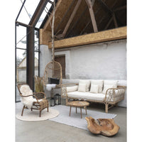 Tavolino Jammu, Marrone, Legno, 60x60x35 cm, Seven Design