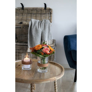 Tavolino Jammu, Marrone, Legno, 60x60x35 cm, Seven Design