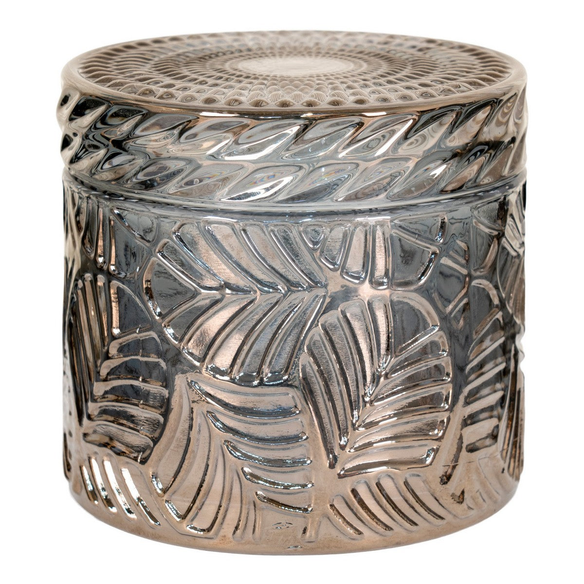 Set di 2 Vasi Decorativi Jars, Blu, Vetro, 9x9x8,5 cm, Seven Design