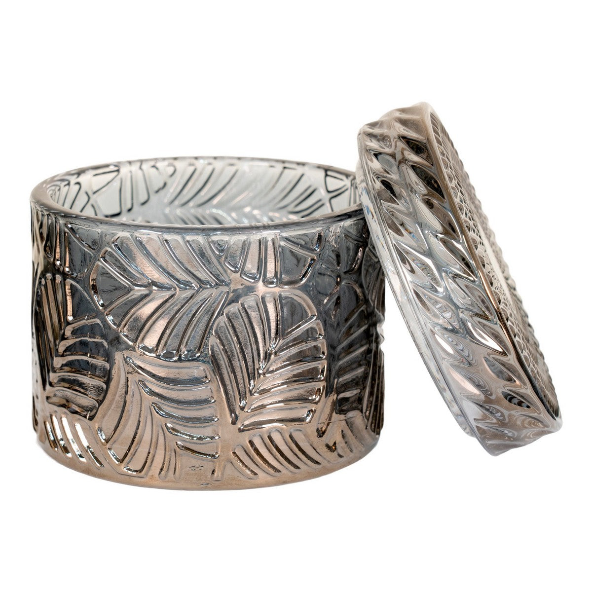 Set di 2 Vasi Decorativi Jars, Blu, Vetro, 9x9x8,5 cm, Seven Design