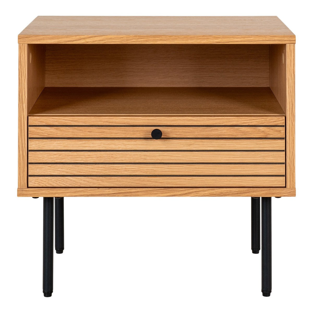 Comodino Kyoto, Marrone, Legno, 40x50x50 cm, Seven Design