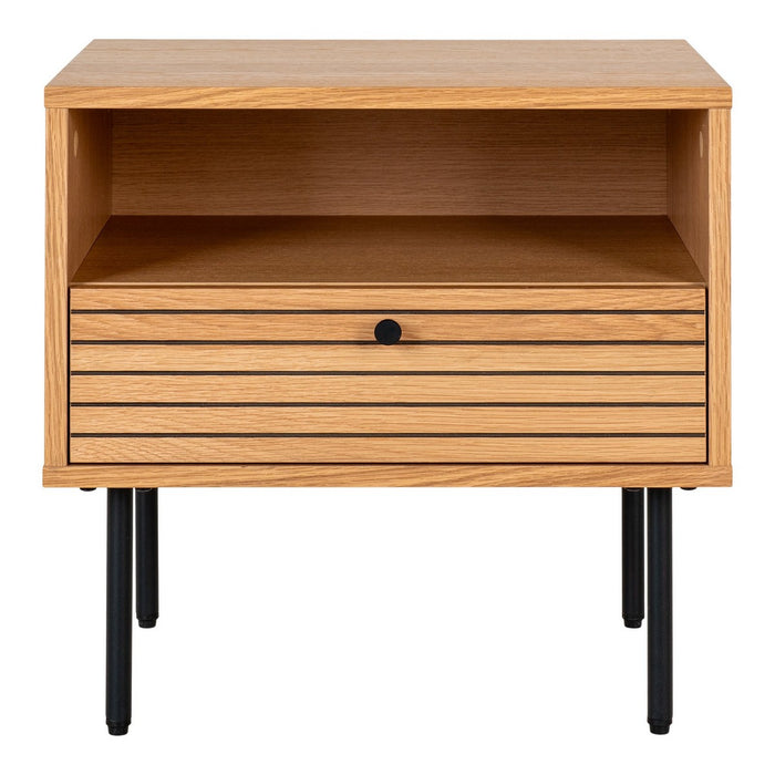 Comodino Kyoto, Marrone, Legno, 40x50x50 cm, Seven Design