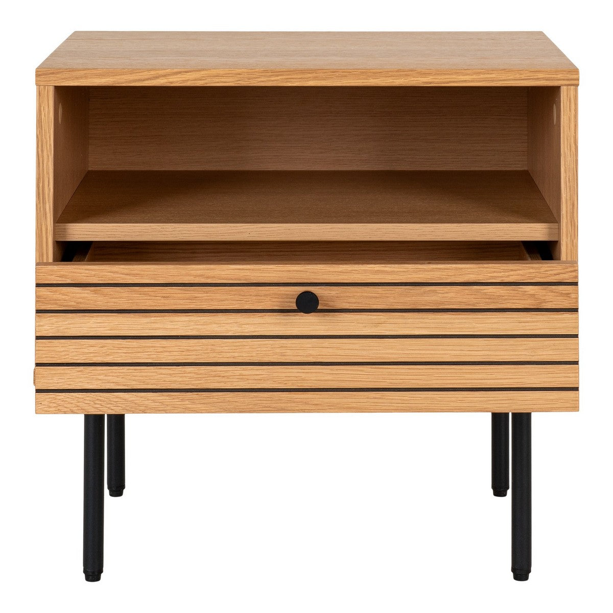 Comodino Kyoto, Marrone, Legno, 40x50x50 cm, Seven Design