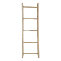Scala Decorativa Porta Asciugamani Ladder, Marrone, Legno, 5x50x150 cm, Seven Design