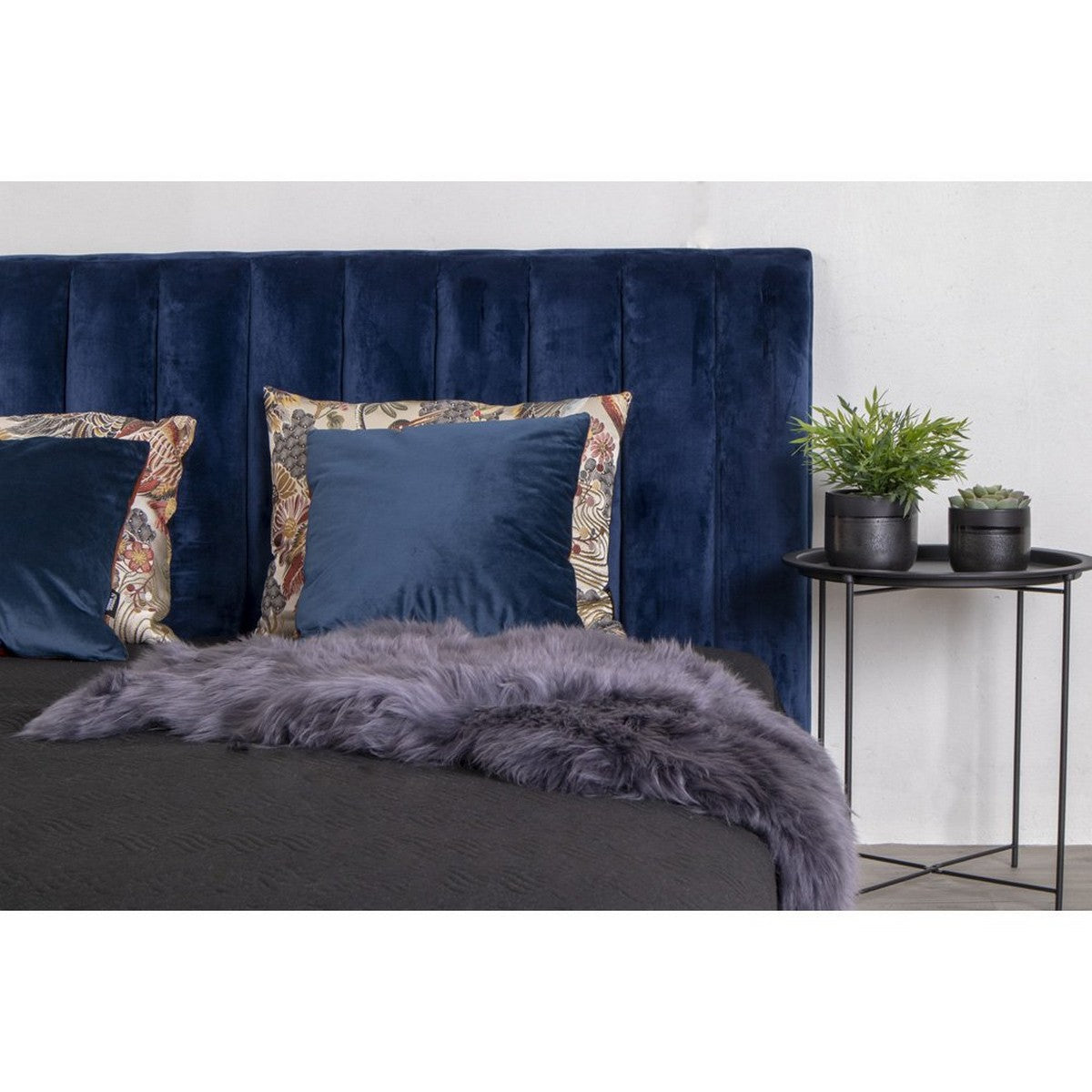 Tappeto Asimmetrico Lambskin, Grigio, Vera Pelle di Agnello, 85x50x5 cm, Seven Design