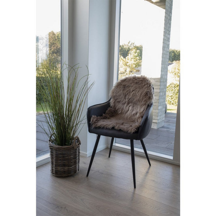 Tappeto Asimmetrico Lambskin, Marrone, Poliestere, 85x50x6,5 cm, Seven Design